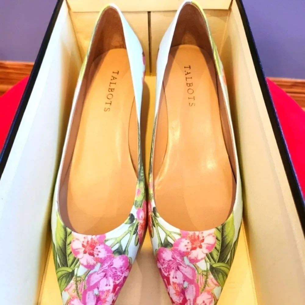 Talbots Floral Print Women's Shoes - Multicolor